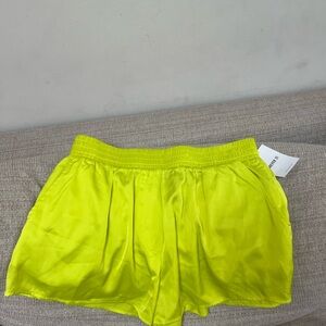 Forever 21 Yellow Athletic Shorts Lightweight Fit